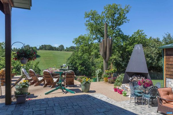 Backyard, Exterior, Fireplace