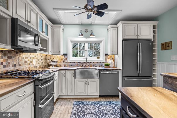 Interior, Kitchen, Wood Texture Flooring