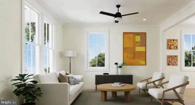 Interior, Living room, Recessed Lighting