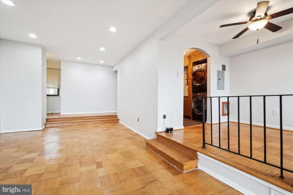 Interior, Recessed Lighting, Utility Closets, Washer, Wood Texture Flooring