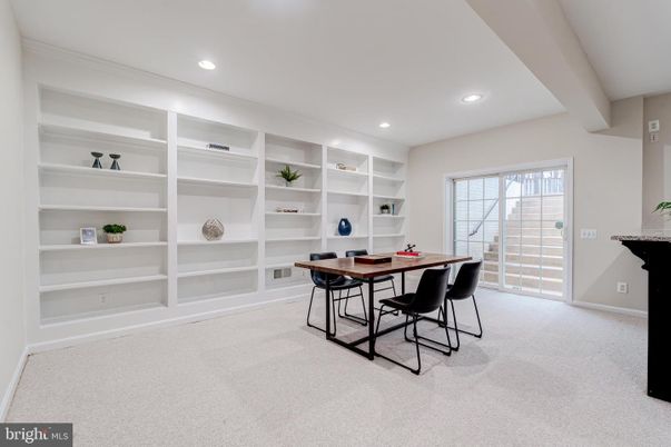Dining room, Interior, Recessed Lighting