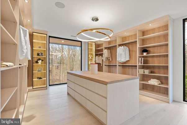 Interior, Pendant Lights, Recessed Lighting, Walk-in Closets, Wood Texture Flooring