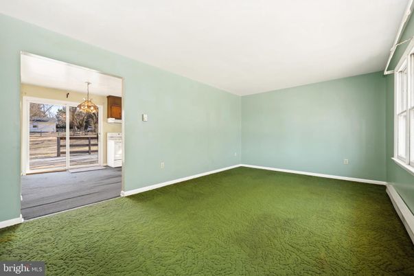 Chandelier, Empty room, Interior