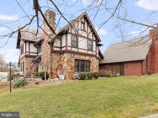 Exterior, Facade, Brick Facade, Tudor Revival