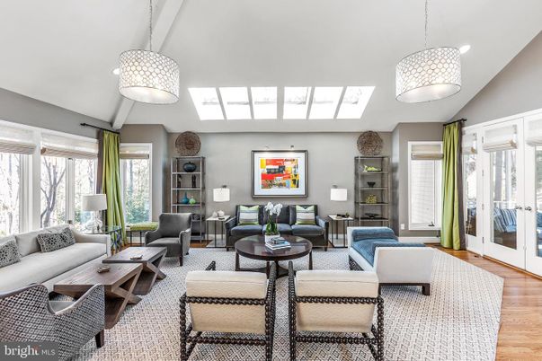 Interior, Living room, Pendant Lights, Wood Texture Flooring