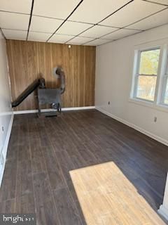 Empty room, Interior, Wood Texture Flooring, Wooden Walls