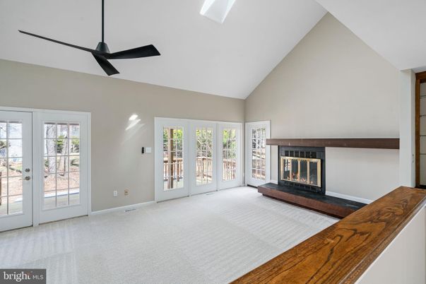 Empty room, Fireplace, Interior
