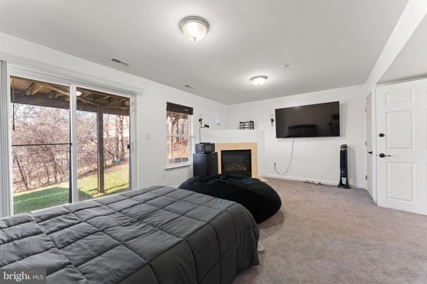 Bedroom, Fireplace, Interior