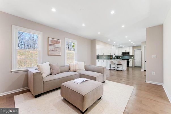 Interior, Kitchen, Living room, Recessed Lighting, Stainless Steel Appliances, Wood Texture Flooring