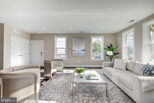 Interior, Living room, Recessed Lighting