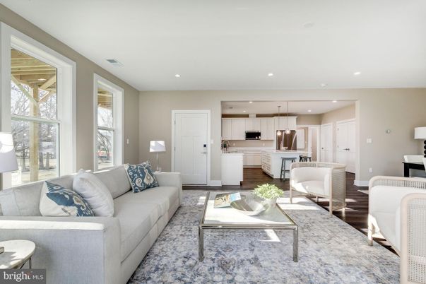 Interior, Kitchen, Living room, Pendant Lights, Recessed Lighting, Wood Texture Flooring