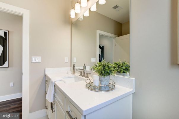 Bathroom, Dual Sink Vanities, Interior, Wood Texture Flooring