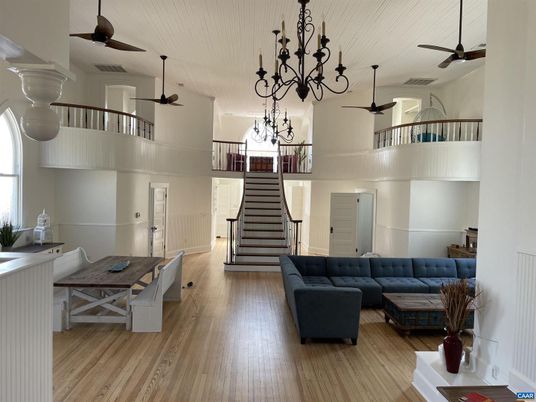 Chandelier, Interior, Living room, Wood Texture Flooring