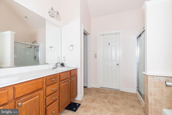 Bathroom, Dual Sink Vanities, Glass Shower, Interior