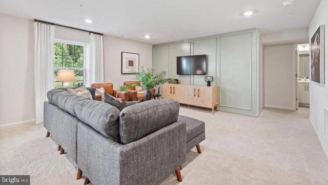 Interior, Living room, Recessed Lighting