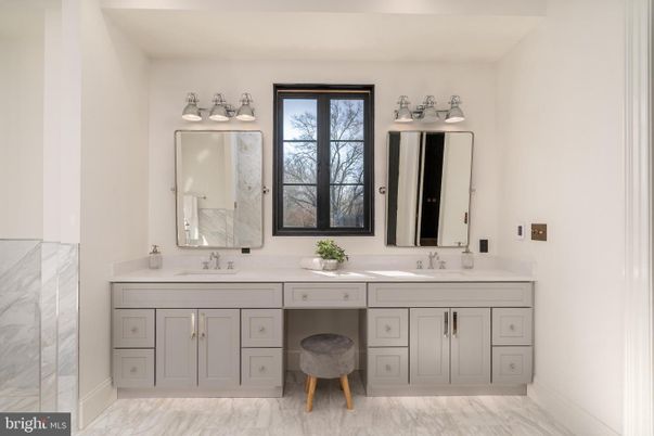 Bathroom, Dual Sink Vanities, Interior, Marble