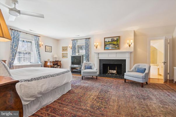 Bedroom, Fireplace, Interior
