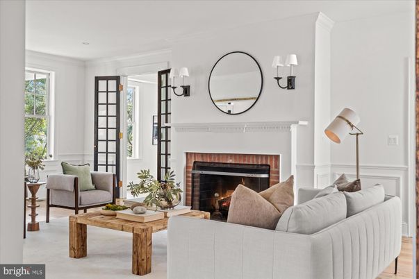 Fireplace, Interior, Living room, Wood Texture Flooring