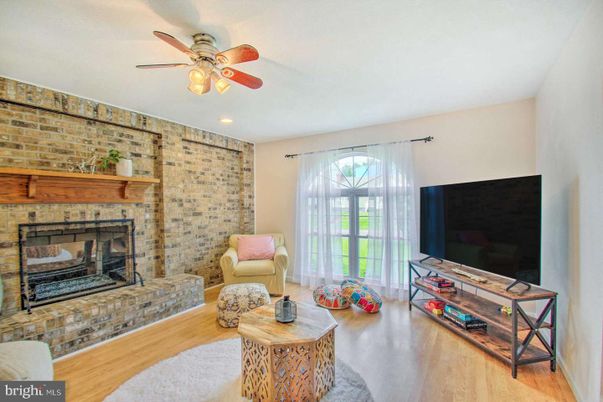 Fireplace, Interior, Recessed Lighting, Stone Walls, Wood Texture Flooring