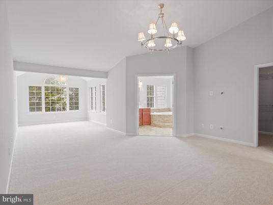 Chandelier, Empty room, Interior