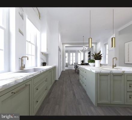 Interior, Kitchen, Pendant Lights, Wood Texture Flooring