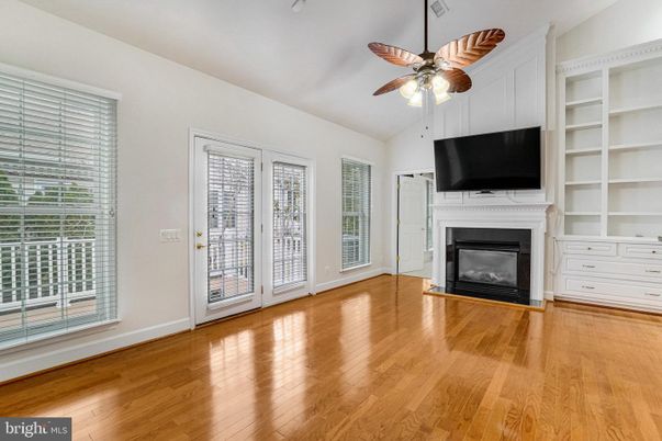 Empty room, Fireplace, Interior, Wood Texture Flooring