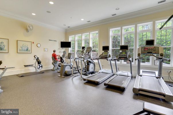 Fitness Equipment, Gym, Interior, Recessed Lighting