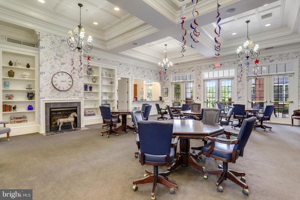 Chandelier, Dining room, Fireplace, Interior, Recessed Lighting