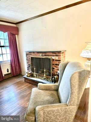 Fireplace, Interior, Wood Texture Flooring