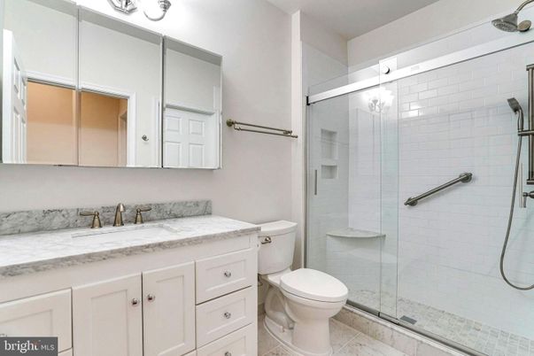 Bathroom, Glass Shower, Interior, Marble