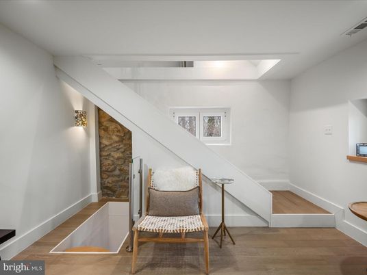 Interior, Stone Walls, Wood Texture Flooring