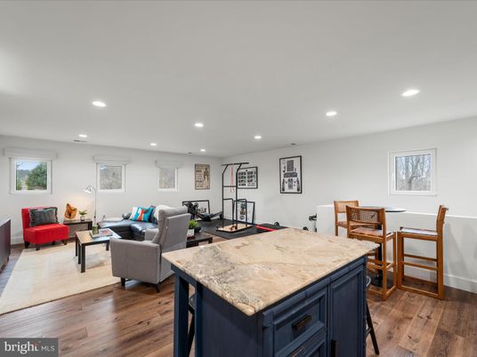 Dining room, Interior, Living room, Recessed Lighting, Wood Texture Flooring