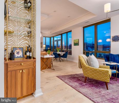 Dining room, Interior, Pendant Lights, Recessed Lighting, Wood Texture Flooring