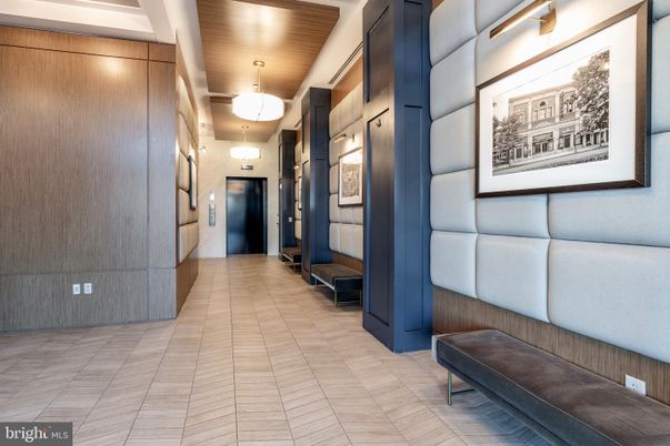 Elevator, Interior, Pendant Lights, Wooden Walls