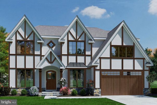 Attached, Exterior, Facade, Tudor Revival