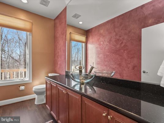 Bathroom, Interior, Recessed Lighting, Wood Texture Flooring