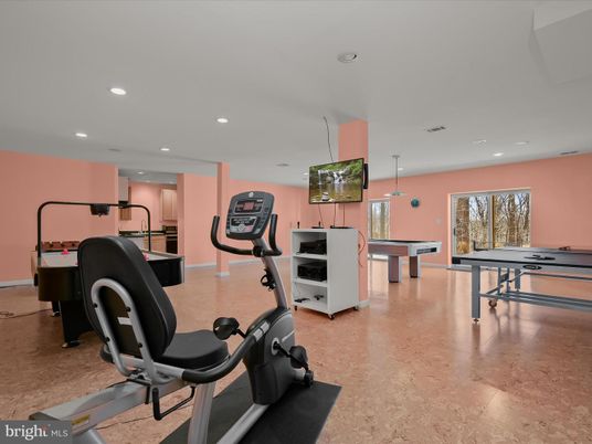 Billiard Table, Fitness Equipment, Game Room, Interior, Pendant Lights, Recessed Lighting