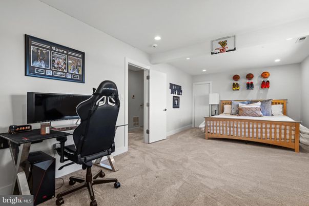 Bedroom, Home Office, Interior, Recessed Lighting