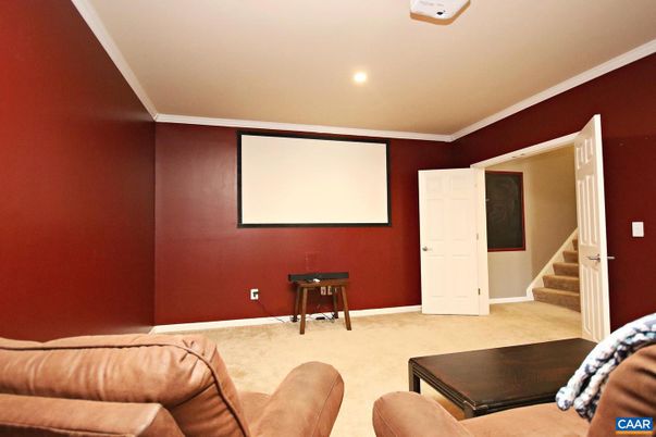 Interior, Projection Screen, Recessed Lighting, Theatre Room