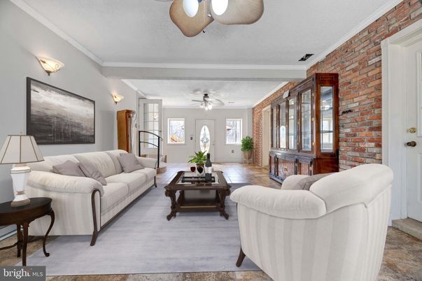 Interior, Living room, Stone Walls