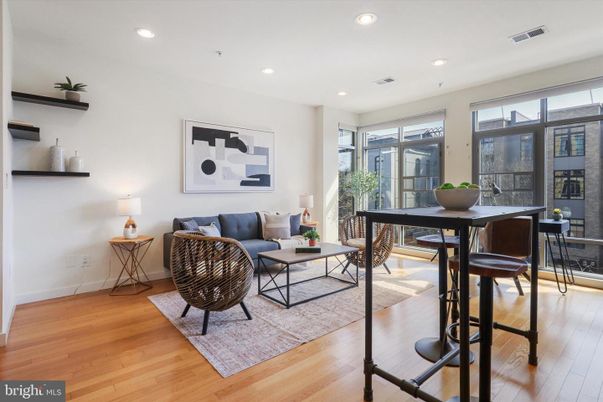 Dining room, Interior, Living room, Recessed Lighting, Wood Texture Flooring
