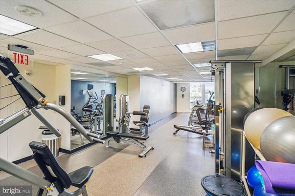 Fitness Equipment, Gym, Interior, Recessed Lighting