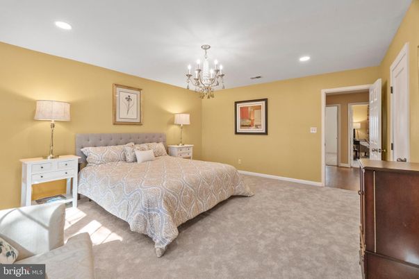Bedroom, Chandelier, Interior, Recessed Lighting