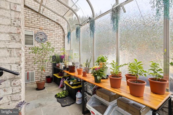 Interior, Stone Walls, Sun Room