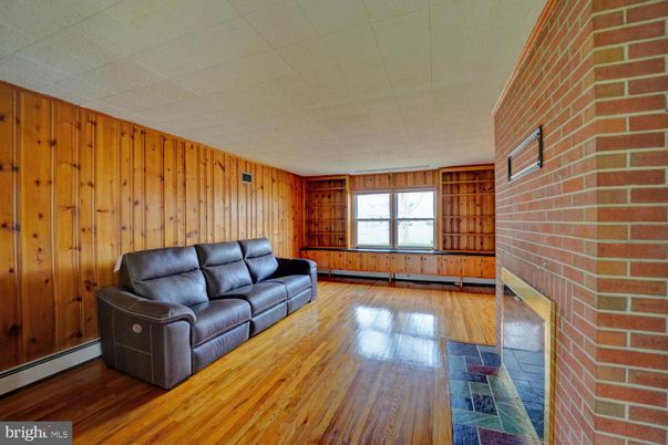 Interior, Living room, Stone Walls, Wood Texture Flooring, Wooden Walls