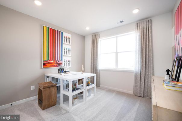 Home Office, Interior, Recessed Lighting