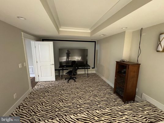Home Office, Interior, Recessed Lighting