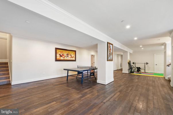 Fitness Equipment, Game Room, Interior, Recessed Lighting, Wood Texture Flooring