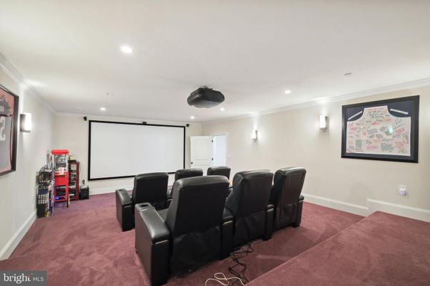 Home Theatre Room, Interior, Projection Screen, Recessed Lighting, Theatre Room