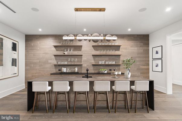 Interior, Pendant Lights, Recessed Lighting, Wood Texture Flooring, Wooden Walls
